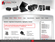 Tablet Screenshot of finaltech.pl